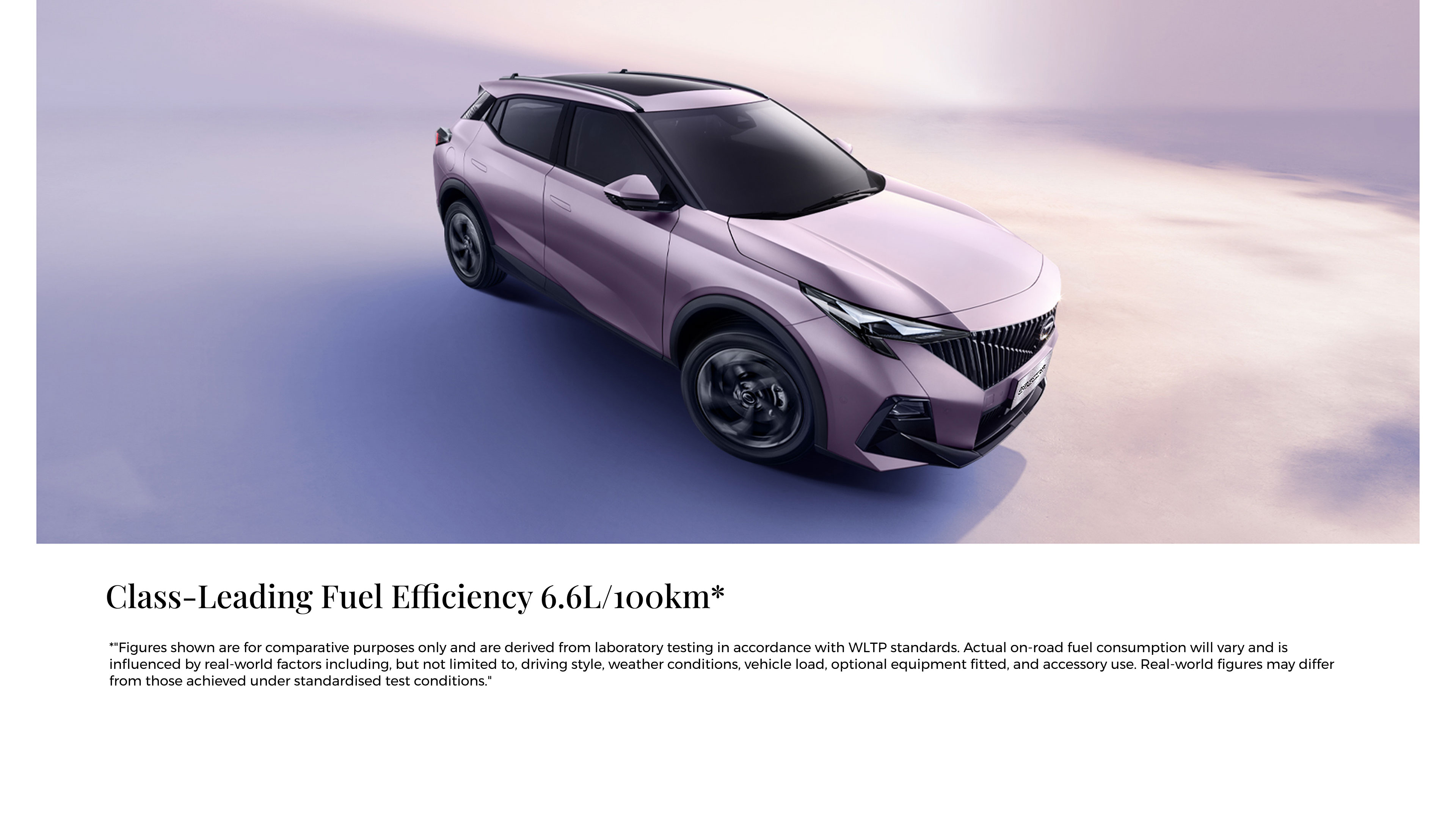 Class-Leading Fuel Efficiency 6.6L/100km