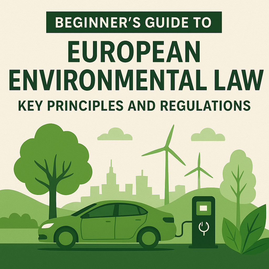 A Beginner’s Guide to European Environmental Law: Key Principles and ...