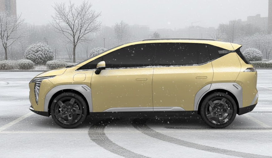 Driving AION Y in snowy days