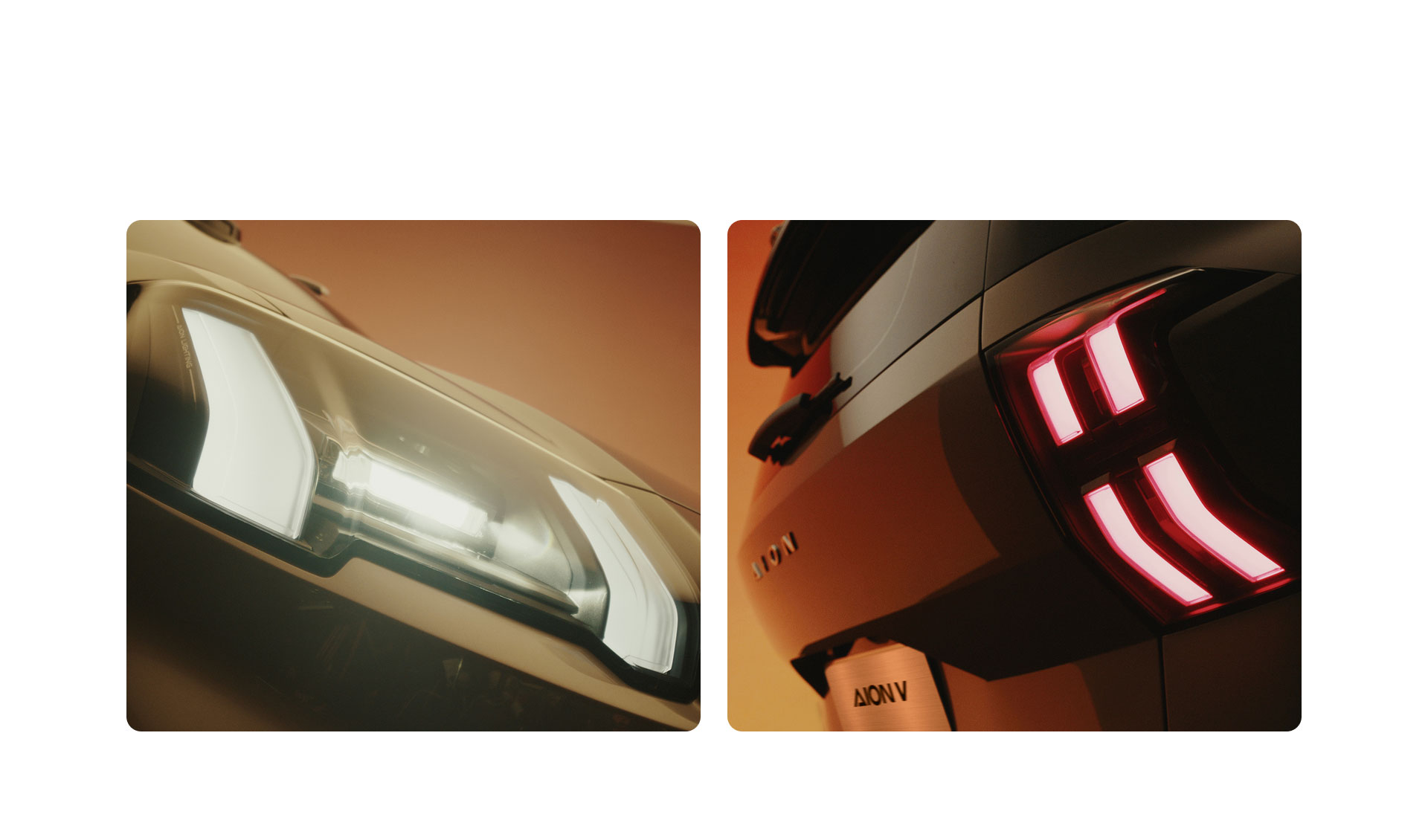 Faróis dianteiros e traseiros em forma de garra de dragão cibernético